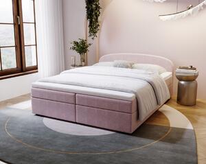 Čalouněná postel 180x200 KIRSTEN 1 s úložným prostorem - růžová