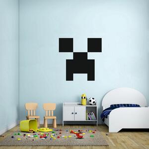 Samolepka na zeď - Minecraft face (120x120 cm)