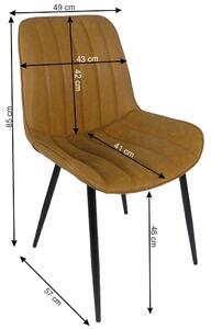 Jídelní židle Halana (hnědá). 1016260