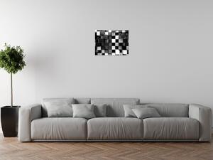 Gario Obraz na plátně Černo-bílé 3D kostky Velikost: 120 x 80 cm