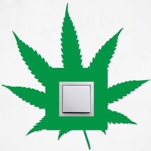 Samolepka na vypínač - Marihuana