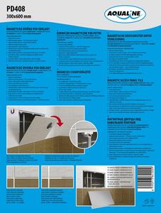Aqualine Aqualine, Magnetická dvířka pod obklady 300x600, PD408