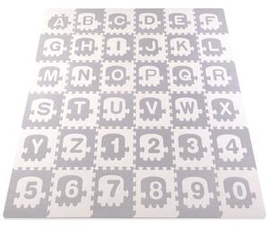 Dětská pěnová podložka PUZZLE abeceda - 30x30 cm