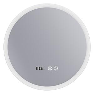 Erga Deam, kulaté LED zrcadlo 50cm, 3 barvy světla, přední osvětlení, vyhřívací podložka proti zapaření, ERG-V01-Deam-5050-CL