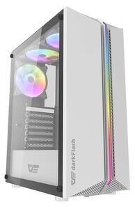 Počítačová skříň Darkflash DK151 LED se 3 ventilátory (bílá)