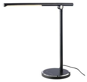 ACA DECOR LED stmívatelná stolní lampička DEGAS 7W/230V/CCT/300Lm/120°/IP20, USB port, černá