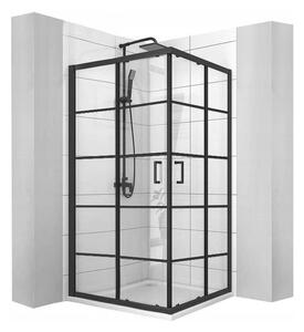 Sprchový kout DELTA 80x100 cm - černý