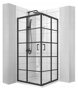 Sprchový kout DELTA 80x80 cm - černý