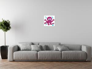 Obraz na plátně Růžová chobotnice Rozměry: 30 x 30 cm