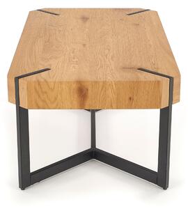 Konferenční stolek LOVADO dub zlatý/černá