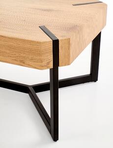 Konferenční stolek LOVADO dub zlatý/černá