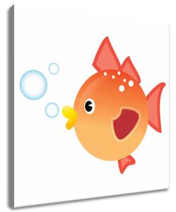 Obraz na plátně Oranžová rybka Velikost: 30 x 30 cm