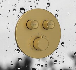 Sapho Sapho, SMART SELECT podomítková termostatická sprchová souprava, 2 výstupy, vystoupení, chrom, RP042-01
