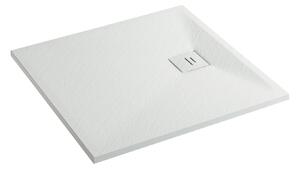 Erga Hyper, SMC sprchová vanička 90x70x2, 6 cm + sifon, bílá matná, ERG-V06-SMC-7090S-WH