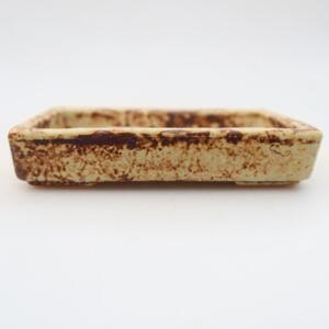 E-bonsai Keramická bonsai miska 10 x 7 x 2 cm béžová