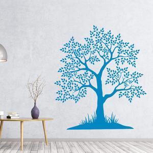 Živá Zeď Samolepka Strom s listy Barva: černá