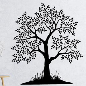 Živá Zeď Samolepka Strom s listy Barva: černá