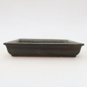 E-bonsai Keramická bonsai miska 13 x 10,5 x 2,5 cm šedá
