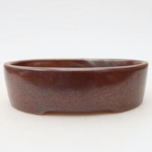 E-bonsai Keramická bonsai miska 13 x 10 x 3,5 cm hnědá
