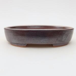 E-bonsai Keramická bonsai miska 12 x 9,5 x 2,5 cm hnědá