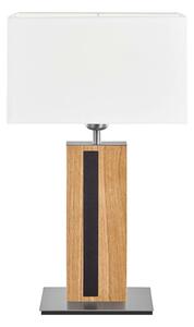 HerzBlut Maive stolní lampa bílá, dub olej, 56 cm