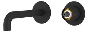 Sapho Sapho, ULTRAMIX tělo podomítkové umyvadlové baterie se 2 prvkové, hubice 16cm, černá mat, UT118B-1