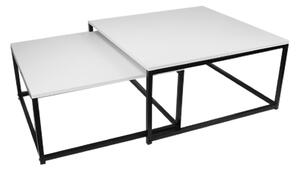 Set 2 konferenčních stolků Kastty typ 2 (bílá + černá). Vlastní profesionální přeprava až k Vám domů 1015961