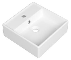 Gamma Biwu, umyvadlo na desku 380x380x125 mm, bílá lesklá, GMA-UC-BIWU