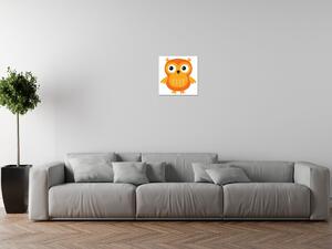 Obraz na plátně Oranžová sovička Rozměry: 30 x 30 cm