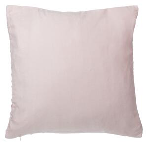 Dekorativní růžový polštář s propletaným vzorem 45 x 45 cm TITHONIA