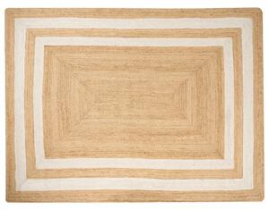Jutový koberec 300 x 400 cm béžový GEMEREK