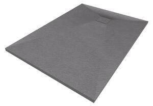 Gamma Erga Oldaf, SMC obdélníková sprchová vanička 120 x 80 cm, šedá matná, ERG-GMA-OL-80120G