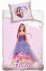 Povlečení do dětské postýlky Barbie princezna - 100% bavlna Renforcé - 100 x 135 cm + 40 x 60 cm