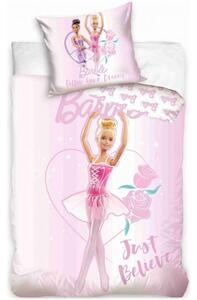 Bavlněné ložní povlečení Barbie baletka - 100% bavlna - 70 x 90 cm + 140 x 200 cm