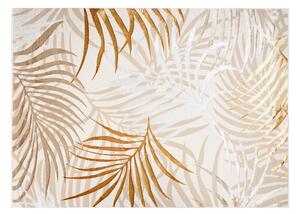 Makro Abra Kusový koberec GOLDEN NA44C Listy krémový Rozměr: 80x150 cm
