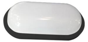 ACA Lighting LED přisazené svítidlo DORA 10W/230V/3000K/900Lm/110°/IP65/IK08, oválné černé