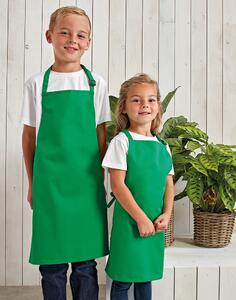 Premier Workwear Dětská zástěra na vaření - Zelená | 43 x 53 cm (3-6 let)