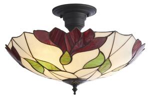 Endon 111896 - Přisazený lustr Tiffany BOTANICA 3xE27/10W/230V pr. 45 cm