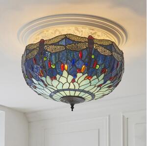 Endon 111899 - Stropní svítidlo Tiffany DRAGONFLY 3xE27/10W/230V pr. 50 cm