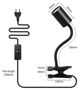 Immax NEO 08293L - Flexibilní lampa s klipem PUNTO 1xGU10/9W/230V černá