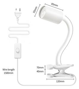 Immax NEO 08294L - Flexibilní lampa s klipem PUNTO 1xGU10/9W/230V bílá