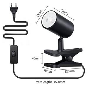 Immax NEO 08291L - Lampa s klipem PUNTO 1xGU10/9W/230V černá