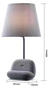 Immax 09109L - LED Stm stolní lampa s bez nabíjením Qi SOFA LED/6W/230V šedá