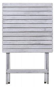 Set z masivu šedý vintage povrch 2 židle 1 stůl 58x58