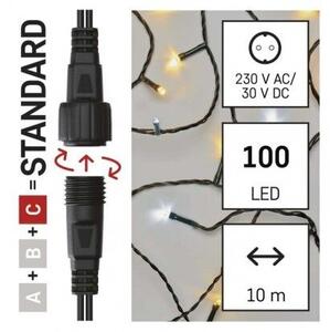 D1AN02 CONNECT CHAIN 100LED 10M IP44 WW/CW FLASH