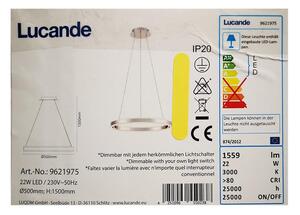 Lucande Lucande - LED Stmívatelný lustr na lanku LYANI LED/20,5W/230V LW0044