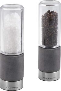 Cole&Mason Cole&Mason - Sada mlýnků na sůl a pepř REGENT CONCRETE 2 ks beton 18 cm GG416