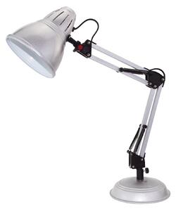 ACA DECOR Retro stolní lampa UFFICIO, stříbrná