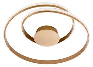 Redo 01-1792 stropní LED stmívatelné svítidlo Torsion bronz, 29W, 3000K, ø55cm