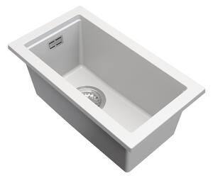 Gamma Decor 2850, 1-komorový granitový dřez 280x500x207 mm, bílá, GMA-ZLE000160